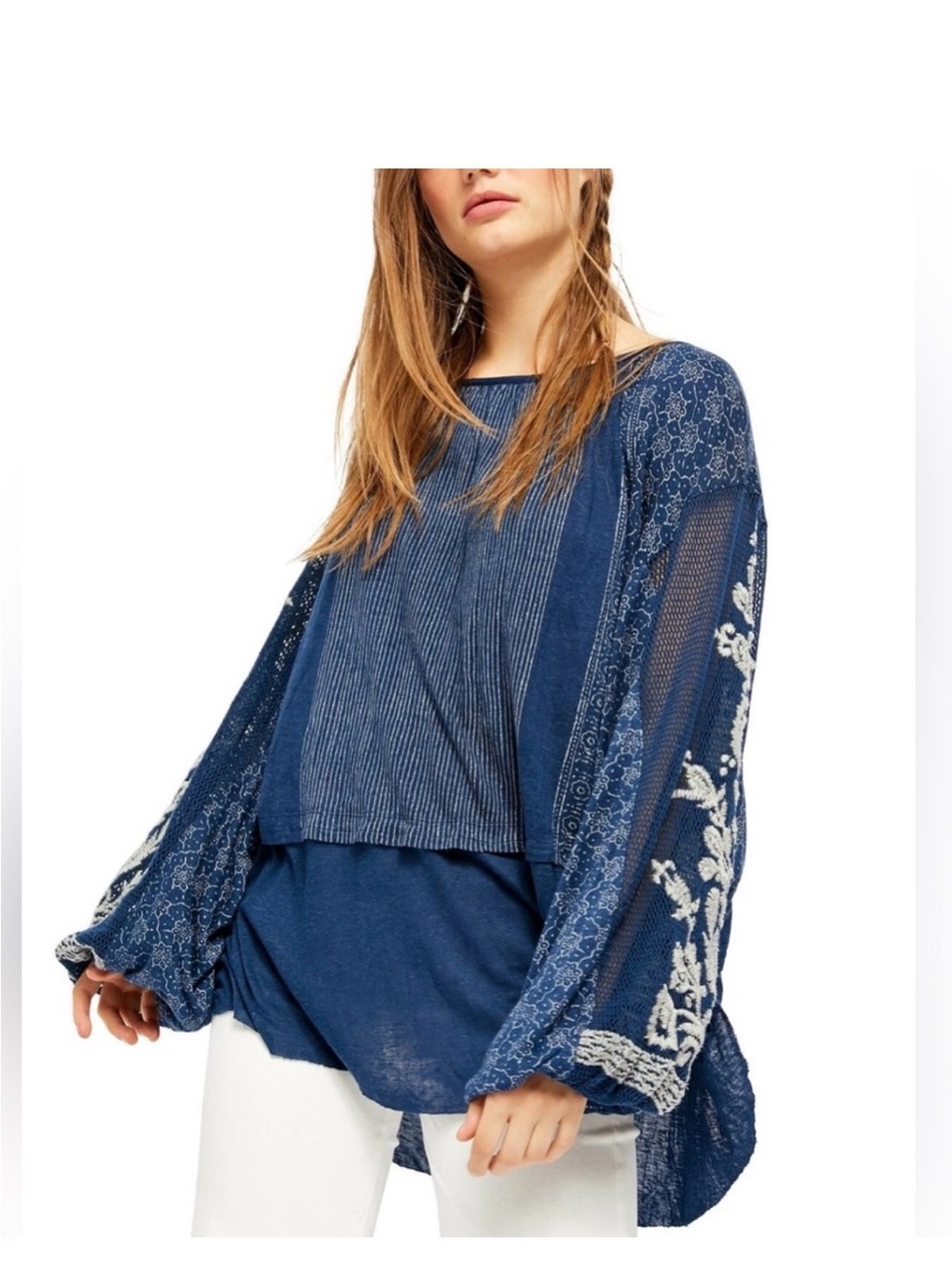 Free People Indigo Dreams
Embroidered Linen Blend Tunic
Top - Picture 1 of 7